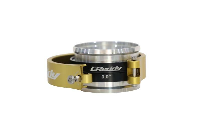 GReddy 3.0 Inch Gold Anodized Aluminum Boost Tube Clamp Set - 22420300 Photo - Close Up