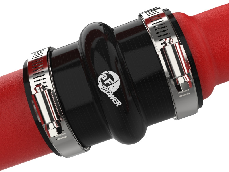 aFe BladeRunner Aluminum Hot and Cold Charge Pipe Kit Red Ford F-150 24-26 V6-2.7L (tt) - 46-20784-R Photo - Unmounted