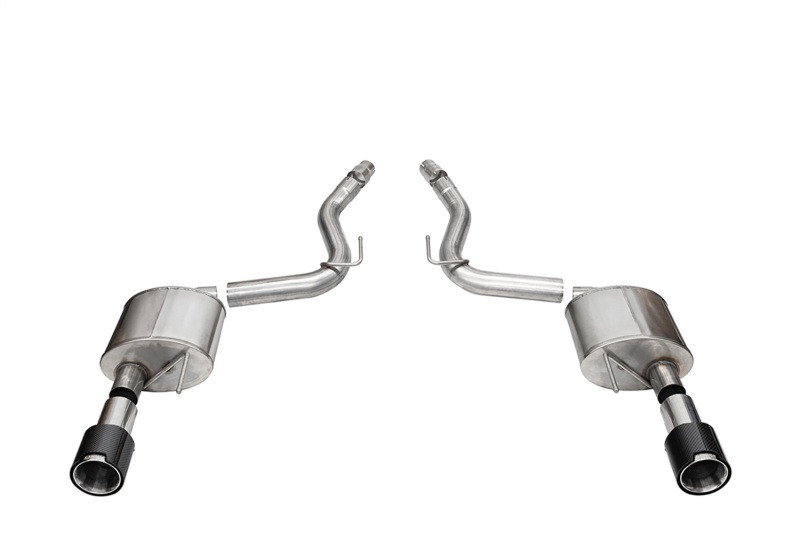 Corsa 2024 Ford Mustang GT Coupe 3in Sport Axle-Back Exhaust - 4.5in Carbon Fiber Tips - 21253CF Photo - Primary