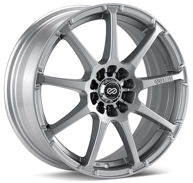 Enkei EDR9 17x7 5x100/114.3 38mm Offset 72.6mm Bore Silver Wheel - 441-770-0238SP Photo - Primary