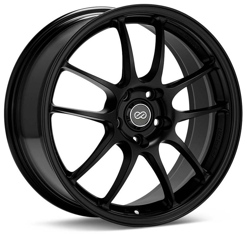 Enkei PF01 18x9.5 5x114.3 35mm Offset 75mm Bore Black Wheel (MOQ 40) - 460-895-6535BK Photo - Primary