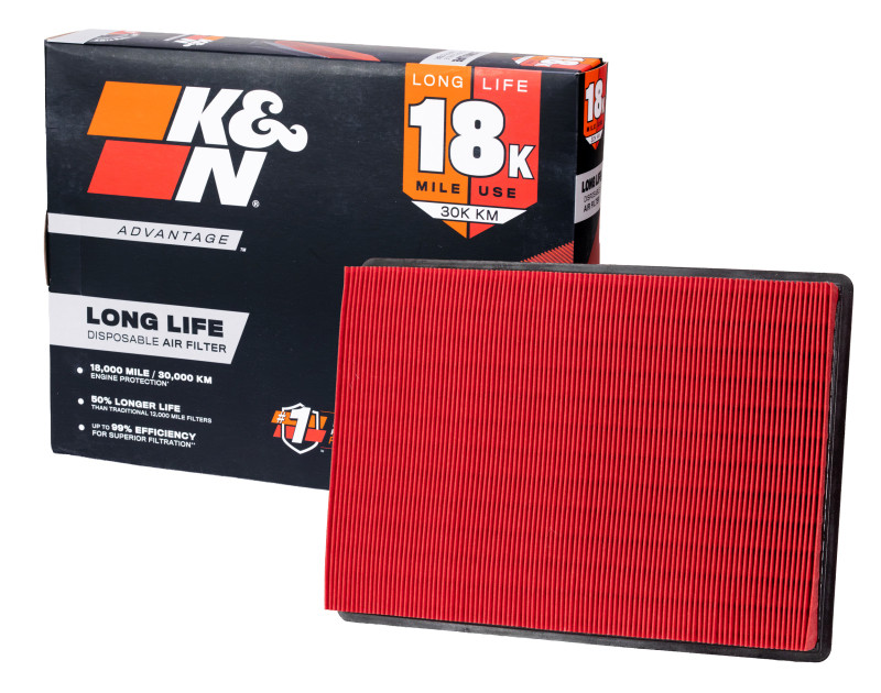 K&N Advantage Air Filter 18K Miles Chry 300/300C 04-10 Dod Chrger 06-09 Magnum 05-08 Chall 08-10 - KNA-2295 Photo - out of package