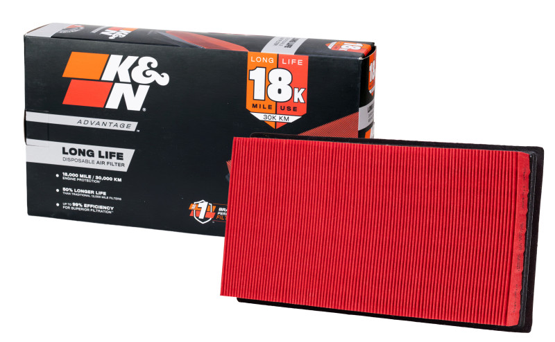 K&N Advantage Air Filter 18K Miles Ford Focus 1998-2004 Focus Svt 2002-2004 - KNA-2819 Photo - out of package