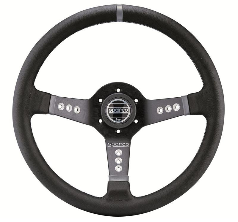 Sparco Steering Wheel L777 Leather Black - 015L800PL Photo - Primary
