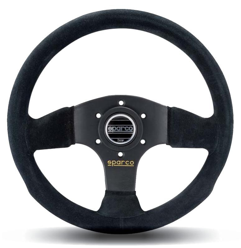Sparco Steering Wheel 300 Suede Black - 015P300SN Photo - Primary