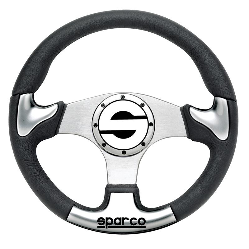 Sparco Steering Wheel P 222 Silver - 015THPUGR345 Photo - Primary