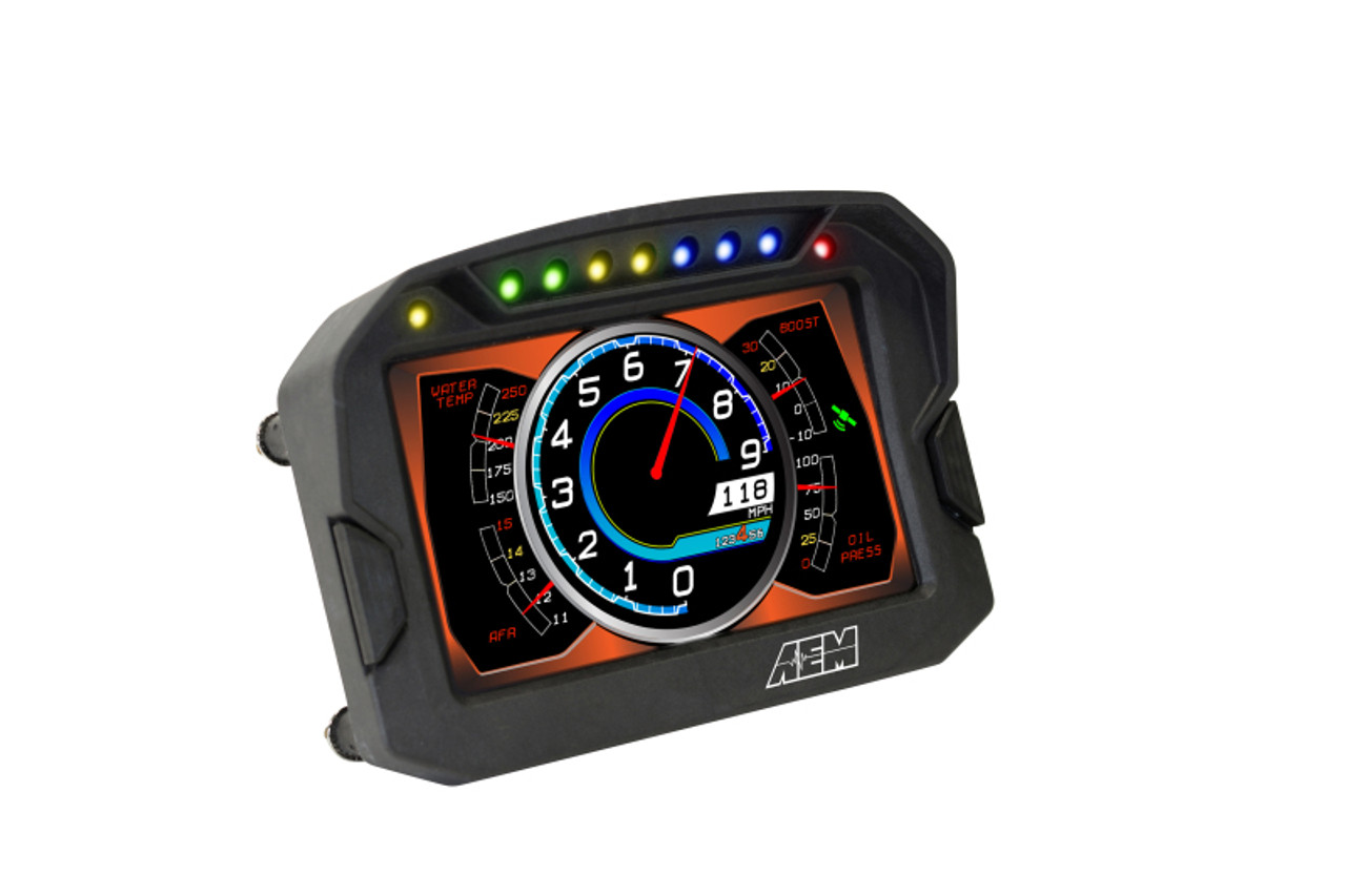 AEM CD-5LG Carbon Logging Digital Dash Display w/ Internal 10Hz GPS & Antenna - 30-5603 Photo - out of package