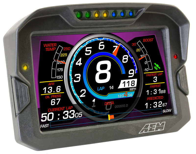 AEM CD-7 Non Logging Race Dash Carbon Fiber Digital Display (CAN Input Only) - 30-5700 Photo - out of package