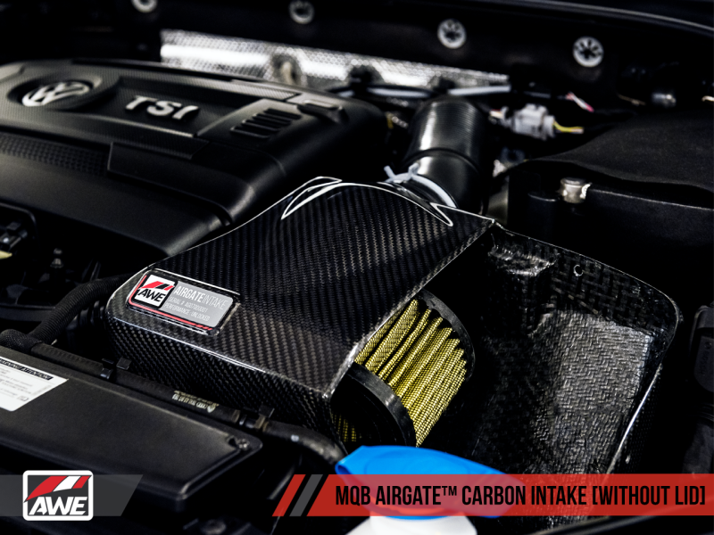 AWE Tuning VW GTI/Golf R MK7 1.8T/2.0T 8V (MQB) Carbon Fiber AirGate Intake w/o Lid - 2660-15260 Photo - out of package