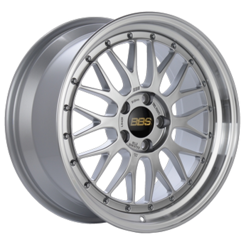 BBS LM 18x9 5x114.3 ET42 Diamond Silver Center Diamond Cut Lip Wheel - 82mm PFS/Clip Required - LM077DSPK User 1