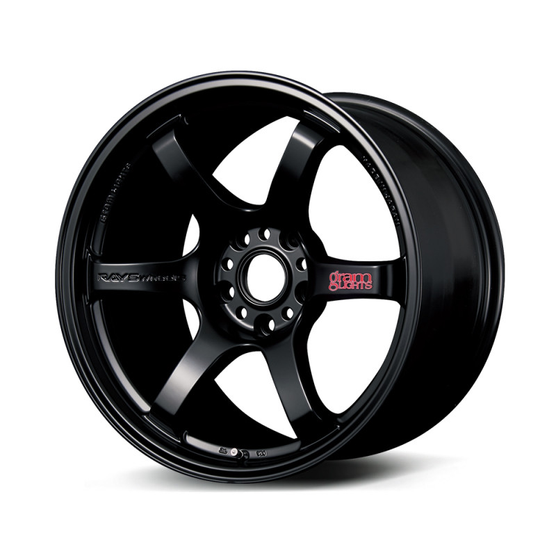 Gram Lights 57DR 18x10.5 +22 5-114.3 Semi Gloss Black Wheel - WGIAC22EH Photo - Primary