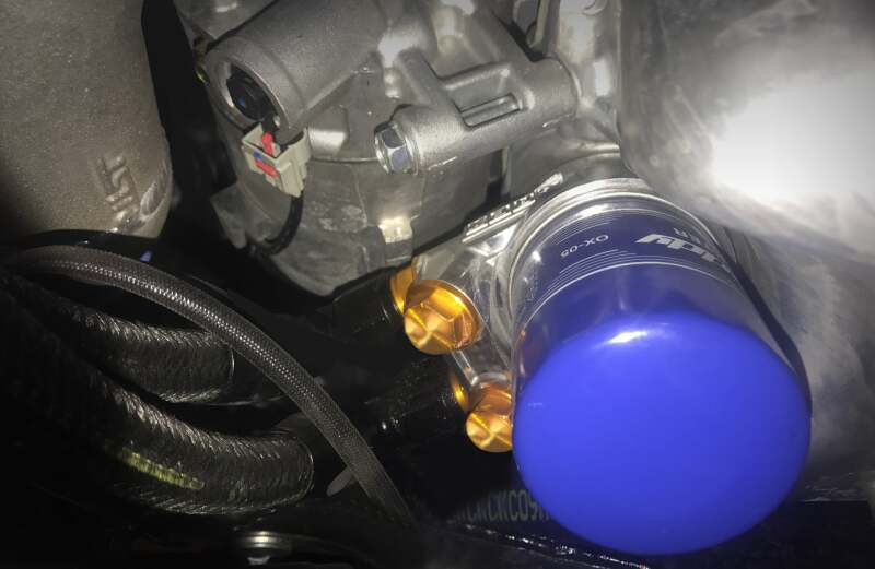 GReddy 2017+ Honda Civic Type-R High Capacity Front Mount Oil Cooler Kit - 12058003 Photo - Close Up