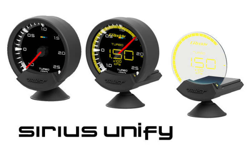 GReddy Sirius Unify Fuel Pressure Gauge Set (Sirius Meter w/Fuel Press Sensor Set & Vision Disp) - 16001744 Photo - Close Up