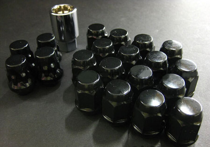 Project Kics 16 LUGS + 4 LOCKS Black Bullock And Nut Set - 12X1.25 - W653B19 User 1