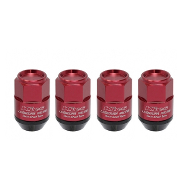 Project Kics Leggdura Racing Shell Type Lug Nut 35Mm Closed-End Look 16 Pcs + 4 Locks 12X1.25 Red - WCL3513R User 1