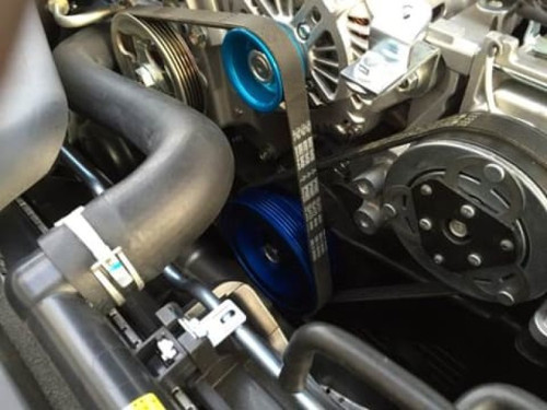 Cusco Subaru STI EJ20 / EJ25 Light Weight Aluminum Pulley Set - Blue - 6A1 733 A User 1