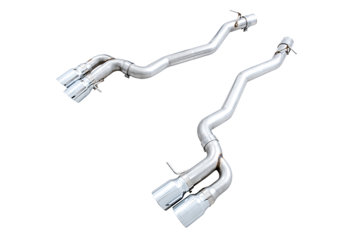 AWE Tuning 18-19 BMW M5 (F90) 4.4T AWD Axle-back Exhaust - Track Edition (Chrome Silver Tips) - 3020-42069 Photo - Primary