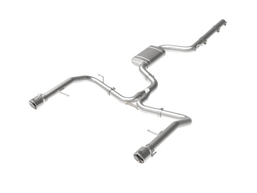 afe 19-21 VW Jetta GLI (MKVII) L4-2.0L (t) MACH Force-Xp 304 SS Cat-Back Exhaust System Polished Tip - 49-36432-P Photo - Primary