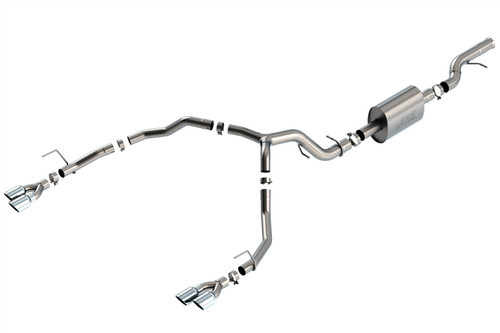Borla 21-22 Chevrolet Tahoe 6.2L V8 2/4WD 4DR Brushed T-304 Stainless Steel S-Type Cat-Back Exhaust - 140859 Photo - Primary