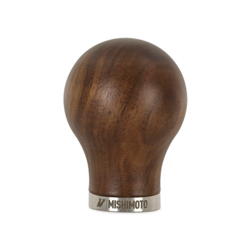 Mishimoto Round Steel Core Wood Shift Knob - Walnut - MMSK-WD-RWN Photo - Primary