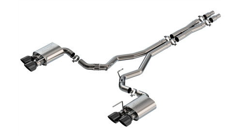 Borla 2024 Ford Mustang Dark Horse 5.0L V8 w/Active Exhaust ATAK Cat-Back Exhaust System - BC Tips - 140965BC Photo - Primary