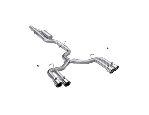 MBRP 22-24 Audi S3 2.0L Armor Pro T304 SS 3in Cat-Back Quad Split Rear Exhaust - Valve Delete - S4620304 Photo - Primary
