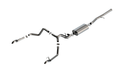 Borla 2024 Chevrolet/GMC 1500 ZR2 & AT4X 6.2L V8 4WD 4DR Touring Catback Exhaust w/ Turndown Tips - 141002 Photo - Primary