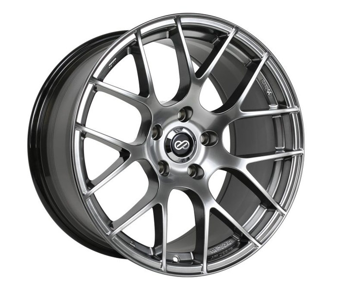 Enkei Raijin 18x9.5 15mm Offset 5x114.3 Bolt Pattern 72.6 Bore Diameter Hyper Silver Wheel - 467-895-6515HS Photo - Primary