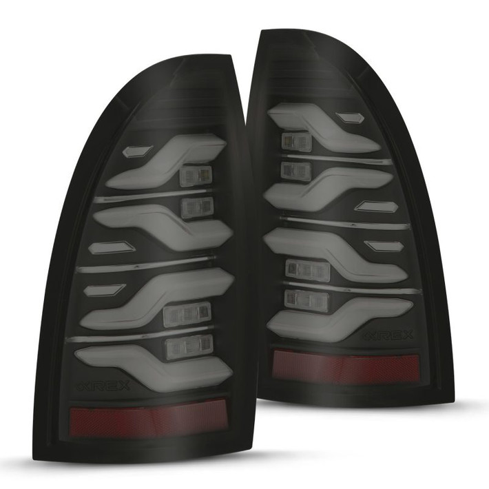 AlphaRex 05-15 Toyota Tacoma LUXX LED Taillights Blk w/Activ Light/Seq Signal - 680060 Photo - Primary