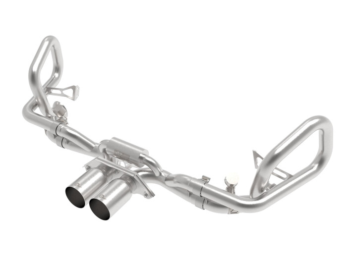 afe 14-16 Porsche 911 GT3 991.1 H6 3.8L MACH Force-Xp 304 SS Cat-Back Exhaust System w/ Brushed Tips - 49-36450-H Photo - Primary