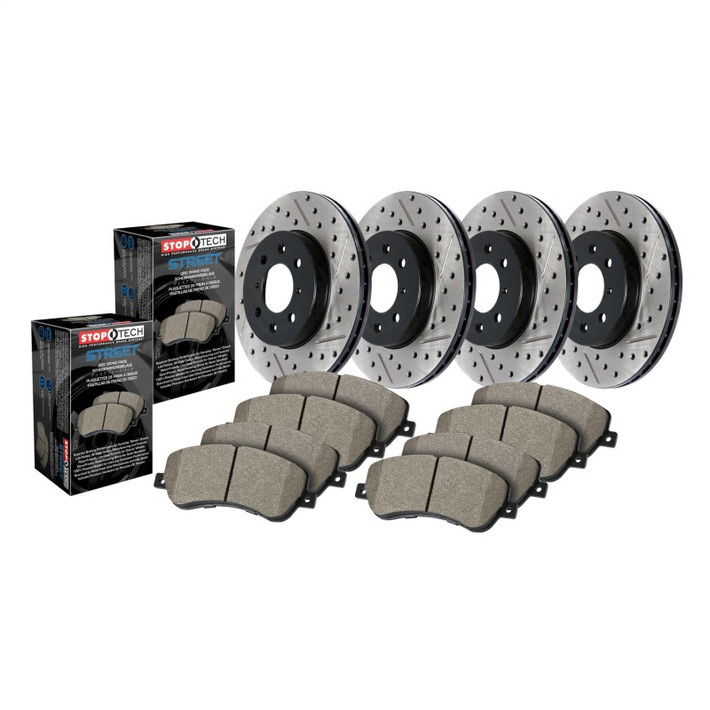 Street Axle Pack, Drilled & Slotted, 4 Wheel - 935.33072 Photo - Primary