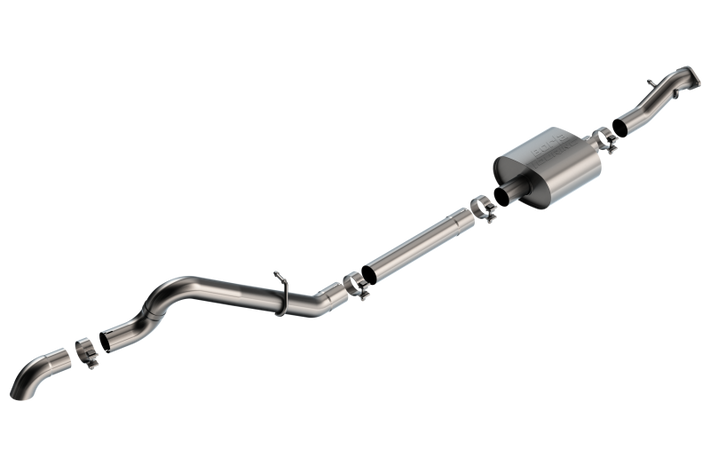Borla 21-22 Ford Bronco 2.3L 2DR/4DR T-304 Stainless Steel Cat-Back Touring Exhaust - Brushed - 140897 Photo - Primary