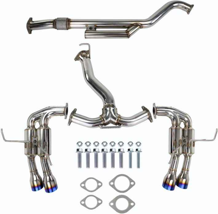 Invidia 2022+ Subaru WRX Gemini Single Layer Quad Titanium Tip Cat-Back Exhaust - HS22WRXGM4ST User 1