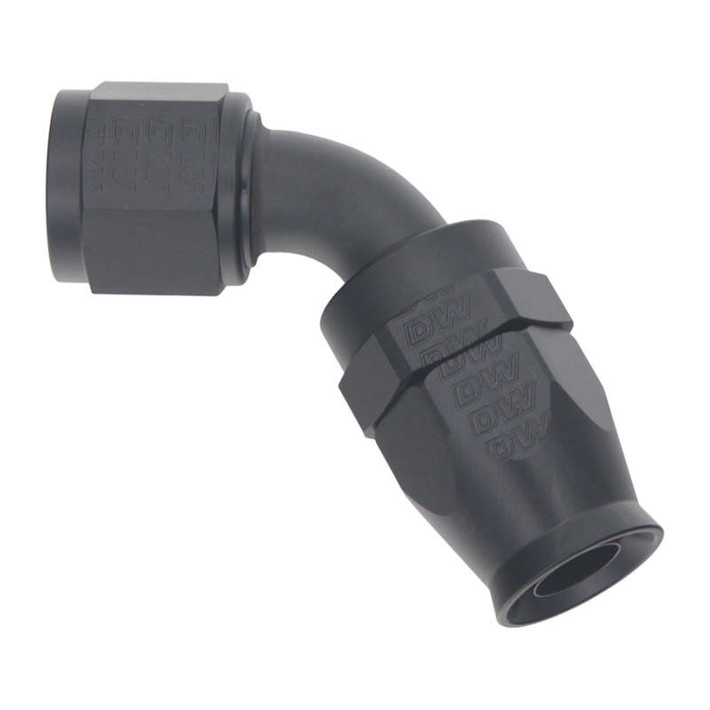 DeatschWerks 10AN Female Flare Swivel 60-Degree Hose End PTFE - Anodized Matte Black - 6-02-0877-B Photo - Primary