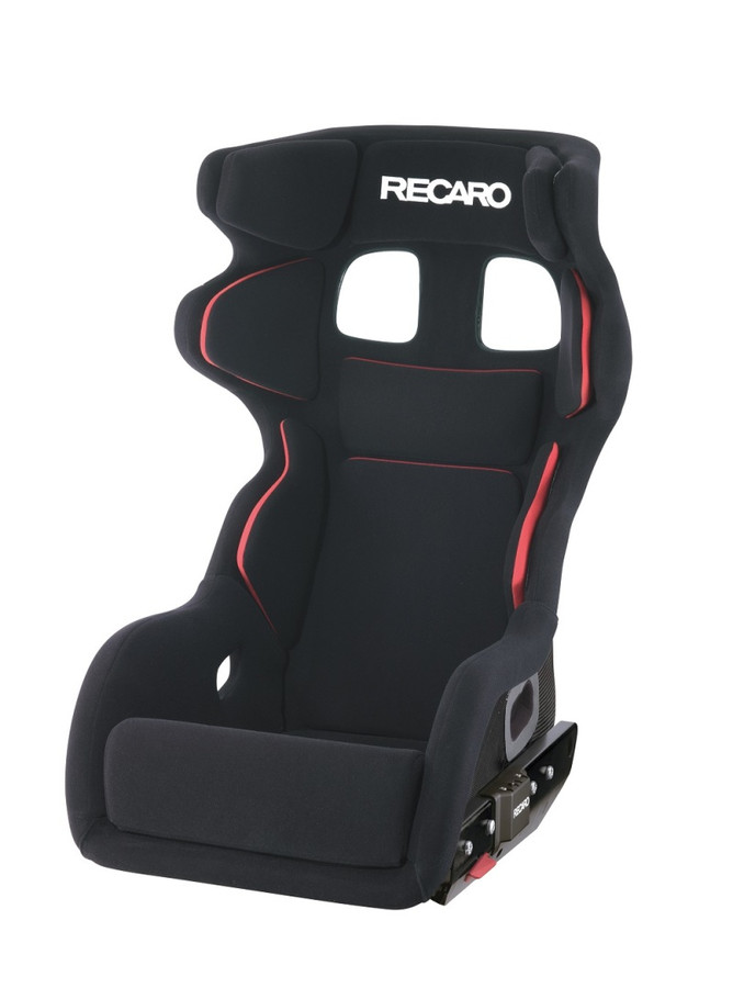 Recaro P1300 GT LW Lightweight Seat - Black Velour/White Logo - 071.87.0995-01 User 1