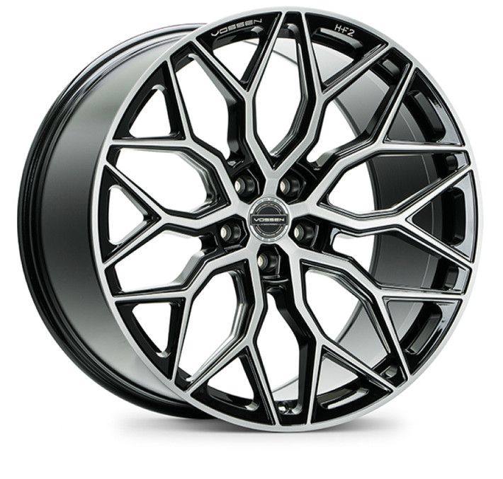 Vossen HF-2 20x9.5 / 5x114.3 / ET25 / Deep Face / 73.1 - Brushed Gloss Black - HF2-0N08 Photo - Primary