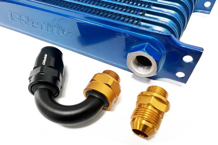 GReddy Oil Cooler Center Bolt AN Fitting 150 degree #10 - 12402155 Photo - Primary
