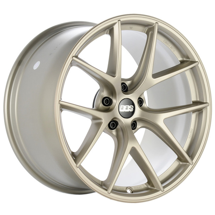 BBS Unlimited CI-R 19x8.5 ET52.5 (Face 1) Satin White-Gold Wheel - CI2107AD06 Photo - Primary