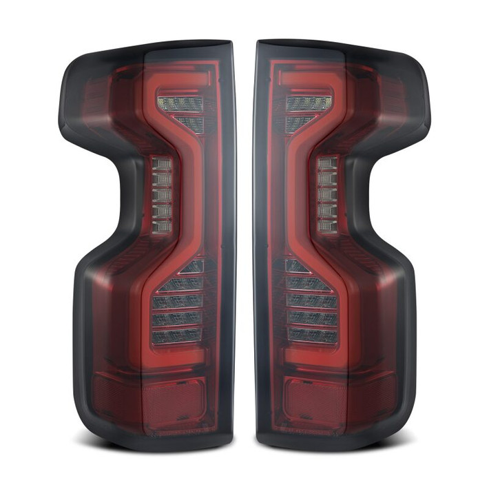 AlphaRex 19-23 Chevrolet Silverado 1500/2500HD/3500HD PRO-Series LED Tail Lights Red Smoke - 620060 Photo - Primary