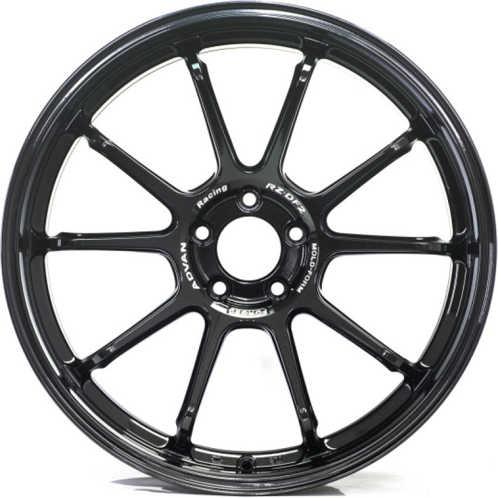 Advan RZ-DF2 19x10.0 +25 5x114.3 Racing Titanium Black Wheel - YAF9K25ETB User 1