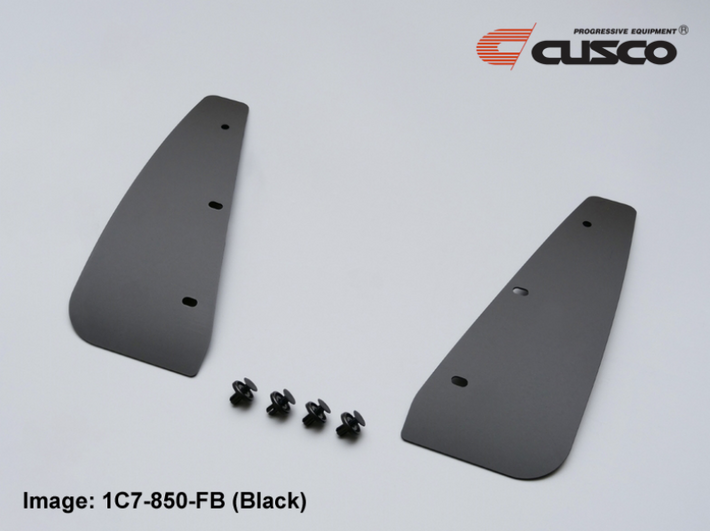 Cusco 2022+ Toyota GR Yaris EVA Bolt On Front Mud Flaps - Black - 1C7 850 FB User 1