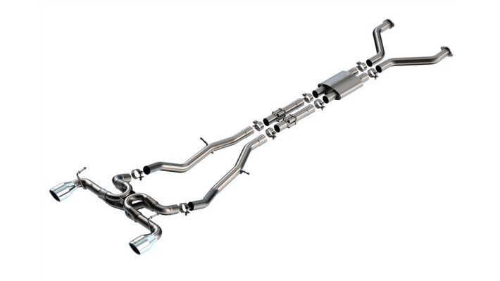 Borla 23-24 Nissan Z 2.5in ATAK Cat Back Exhaust 4.5in Tip - Stainless Steel - 140930 Photo - Primary