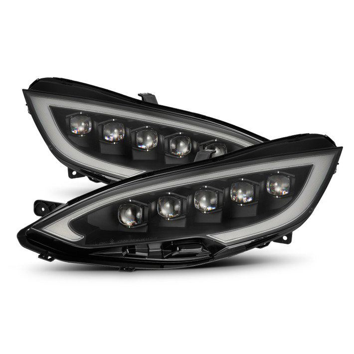 AlphaRex 12-21 Tesla Model S NOVA-Series LED Proj Headlights Blk w/Activtn Light & Seq.Sig / SB DRL - 880877 Photo - Primary
