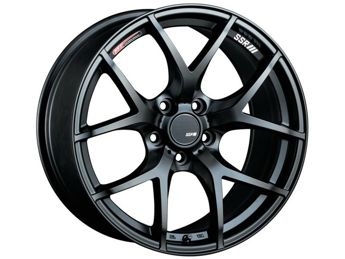 SSR GTV03 19x8.5 5x114.3 38mm Offset Flat Black Wheel 11+ WRX / 08+ STI / 11+ tC / 93-98 Supra - T619850+3805GMB Photo - Primary