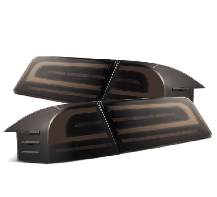 AlphaRex 12-21 Tesla Model S LUXX-Series LED Tail Lights - Black - 601120 Photo - Primary