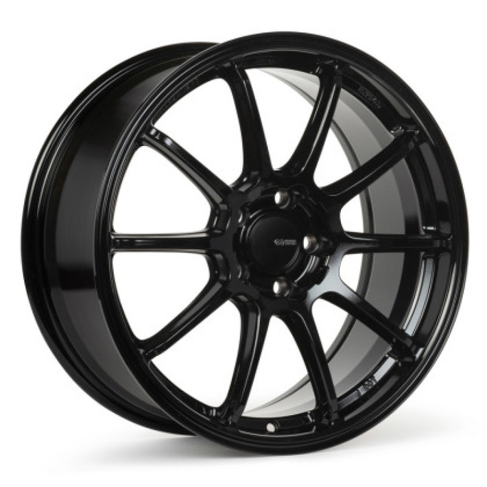 Enkei TRIUMPH 18x8 5x114.3 40mm Offset 72.6mm Bore Gloss Black Wheel - 543-880-6540BK Photo - Primary