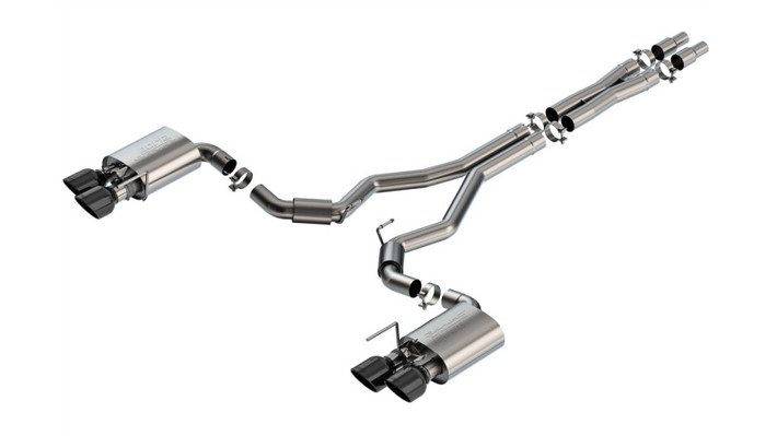 Borla 2024 Ford Mustang Dark Horse 5.0L V8 w/Active Exhaust S-Type Cat-Back Exhaust System - BC Tips - 140964BC Photo - Primary