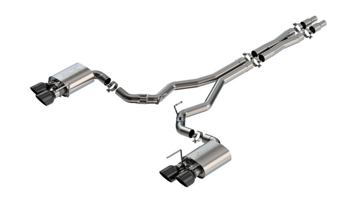 Borla 2024 Ford Mustang Dark Horse 5.0L V8 w/Active Exhaust ATAK Cat-Back Exhaust System - BC Tips - 140965BC Photo - Primary