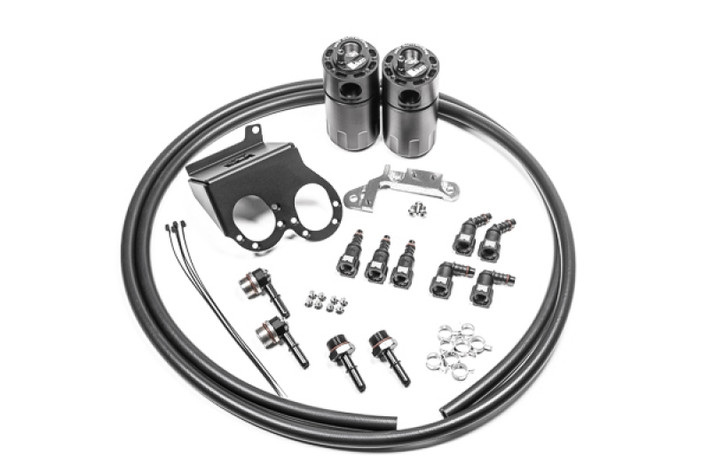 Radium 14-19 Chevrolet Corvette LT1 CCV Fluid Lock Dual Catch Can Kit - 20-0986-FL Photo - Primary