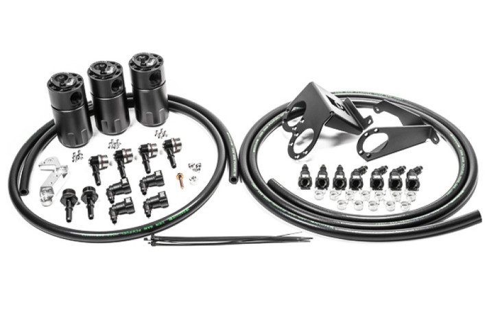 Radium 14-19 Chevrolet Corvette LT1 CCV Fluid Lock Triple Catch Can Kit - 20-0987-FL Photo - Primary